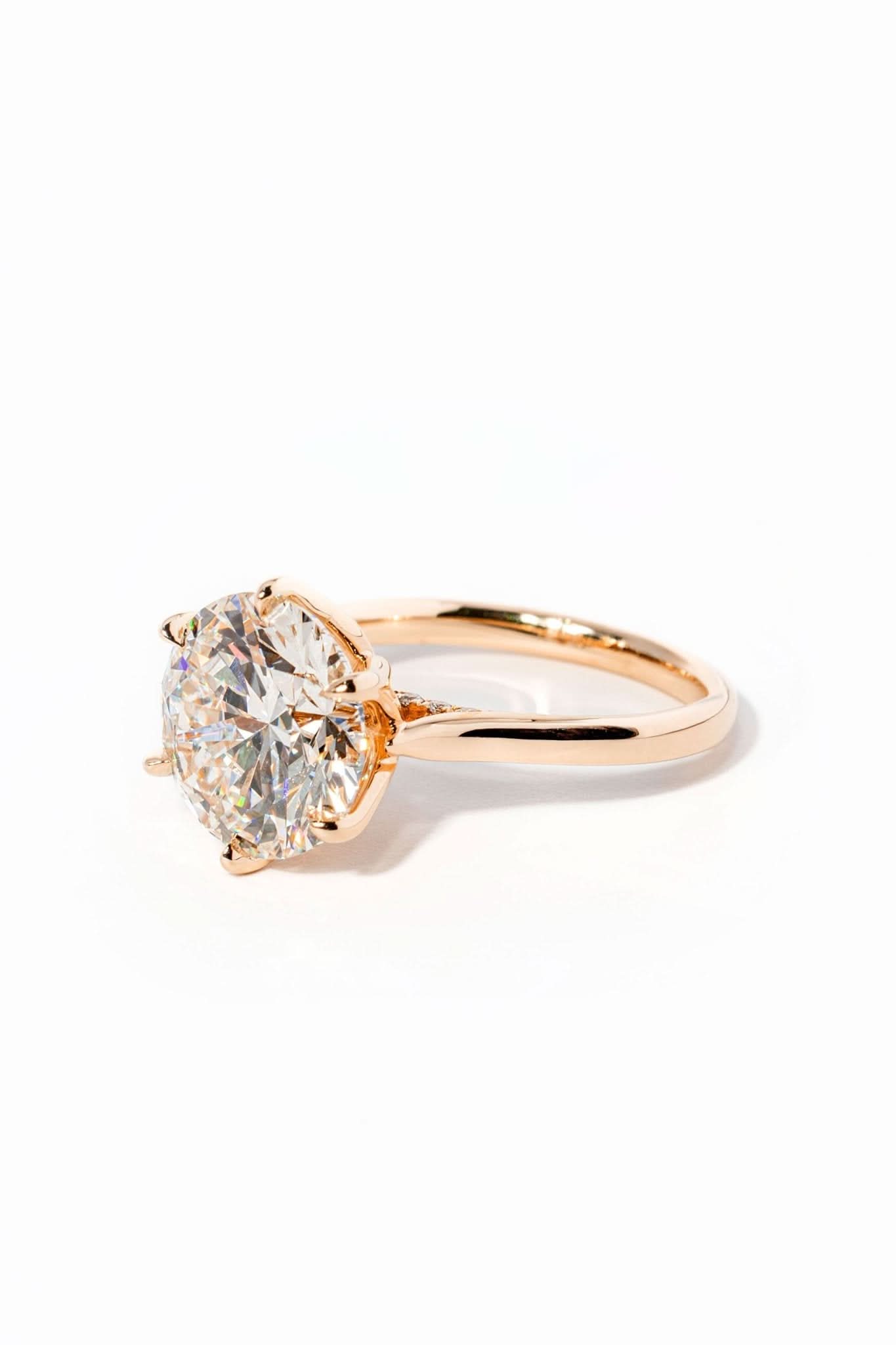 Hana Round High Polish - PBD Engagement Rings