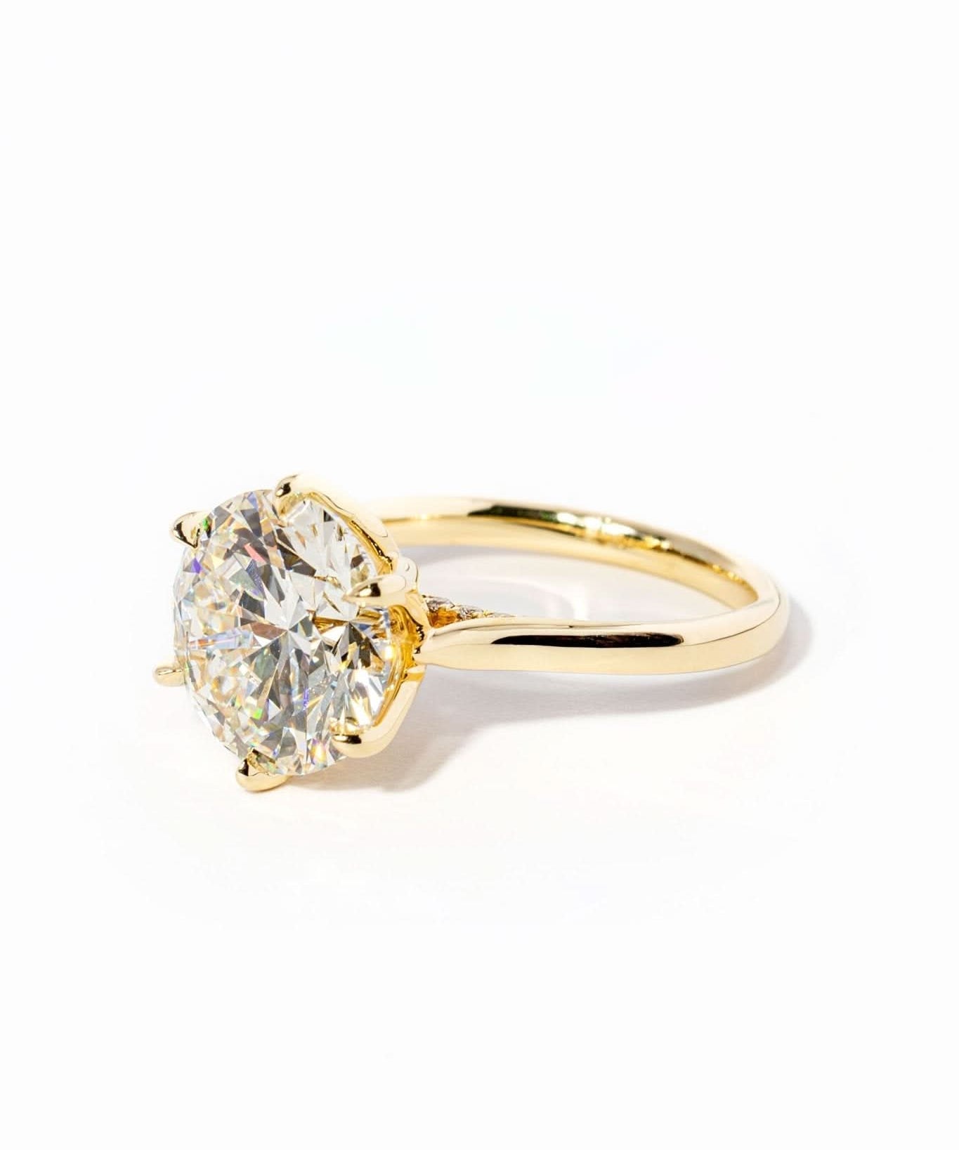 Hana Round High Polish - PBD Engagement Rings