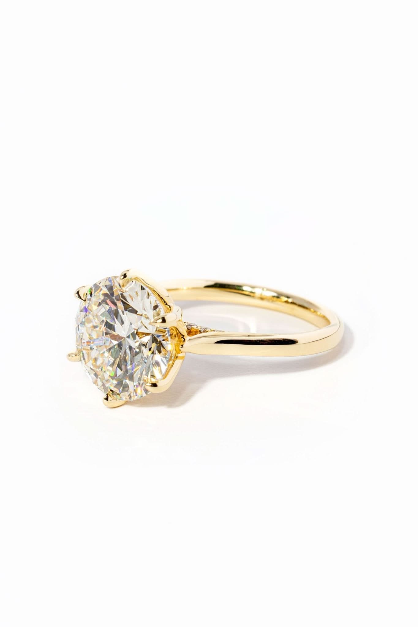 Hana Round High Polish - PBD Engagement Rings