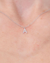 Initial Pavé Diamond Necklace - PBD Necklaces