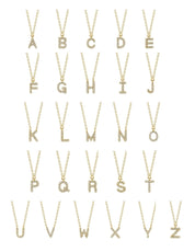 Initial Pavé Diamond Necklace - PBD Necklaces