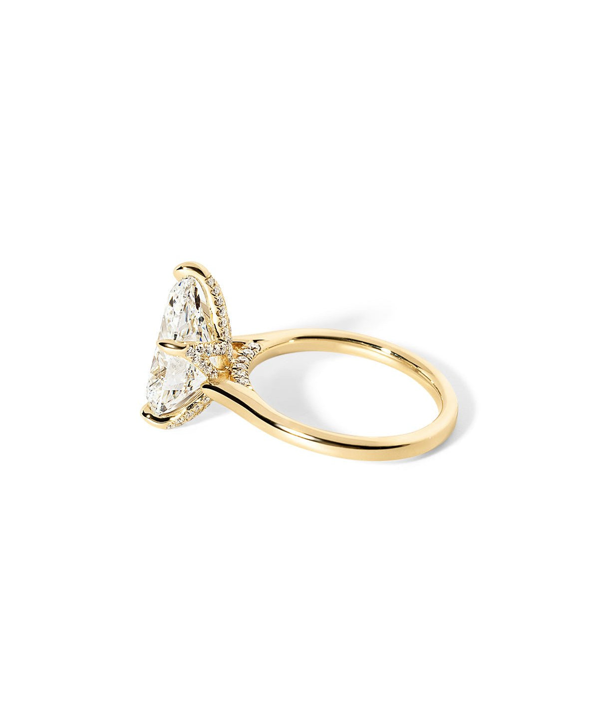 Isabela Pear High Polish - PBD Engagement Rings