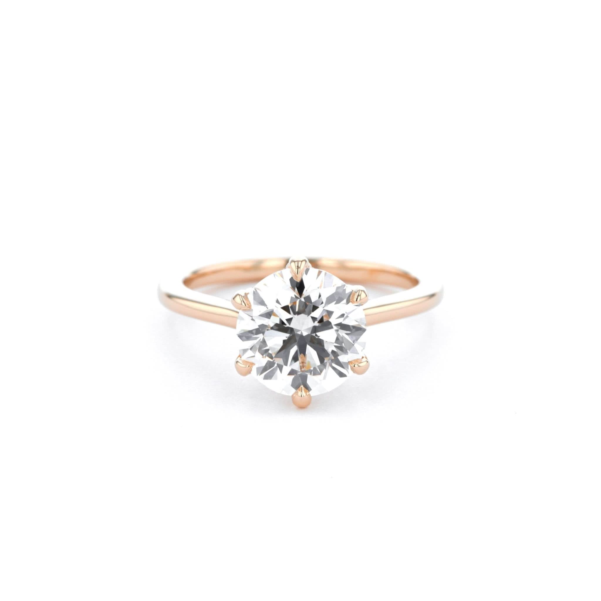 Isabela Round High Polish - PBD Engagement Rings
