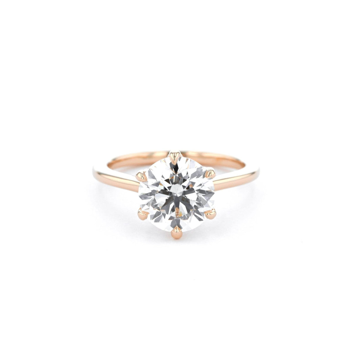 Isabela Round High Polish - PBD Engagement Rings