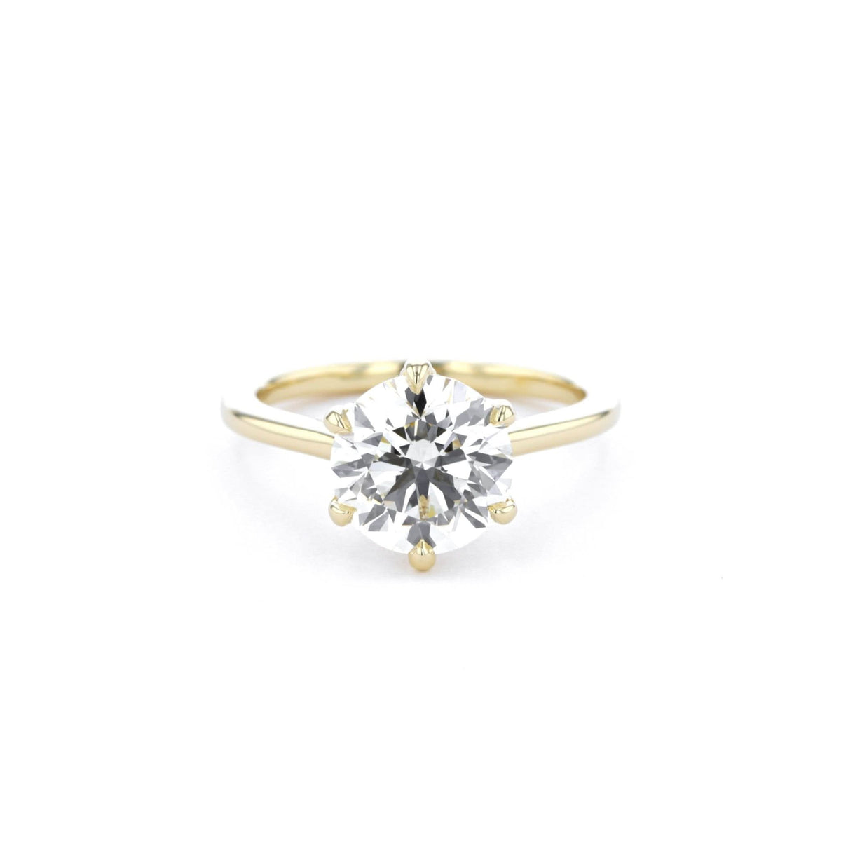 Isabela Round High Polish - PBD Engagement Rings