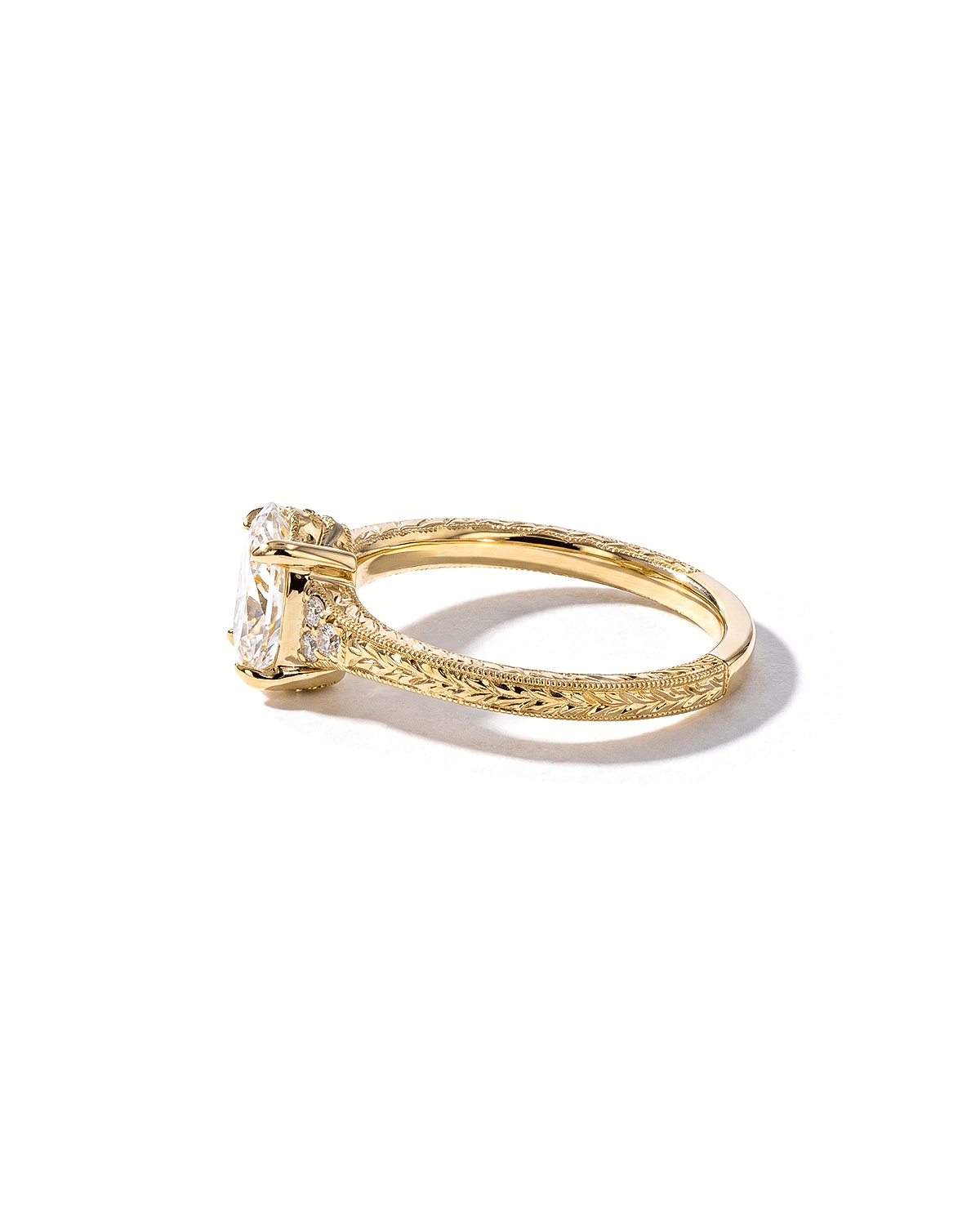 Isla Oval Hand Engraved Ring