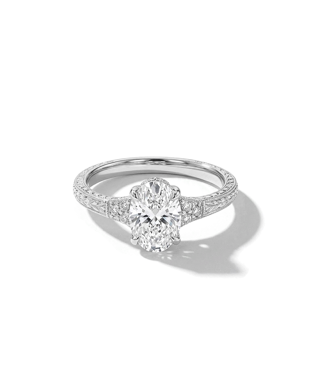 Isla Oval Hand Engraved Ring