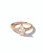 Isla Pear Hand Engraved Ring