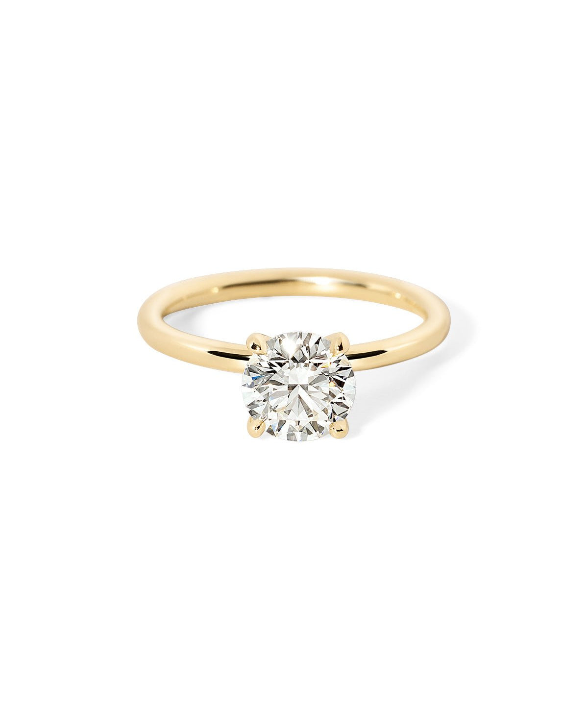 Juliette Round High Polish - PBD Engagement Rings