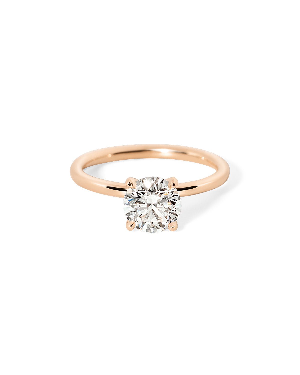 Juliette Round High Polish - PBD Engagement Rings