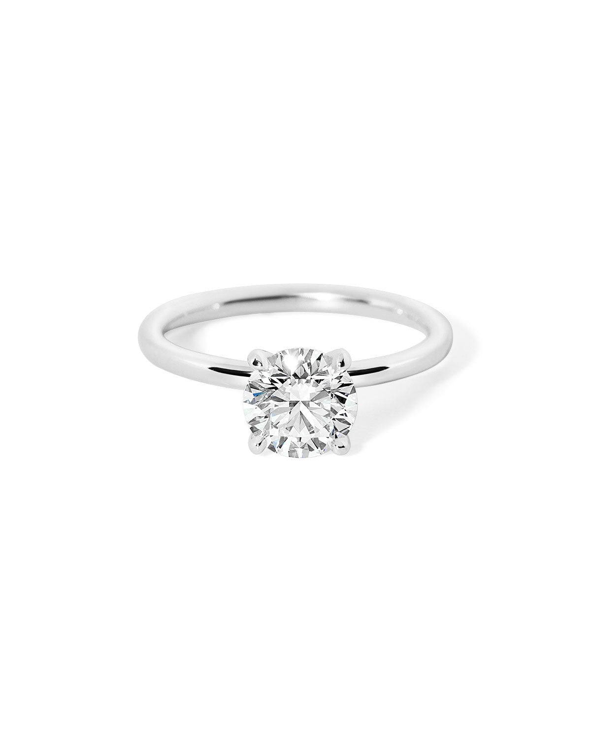 Juliette Round High Polish - PBD Engagement Rings