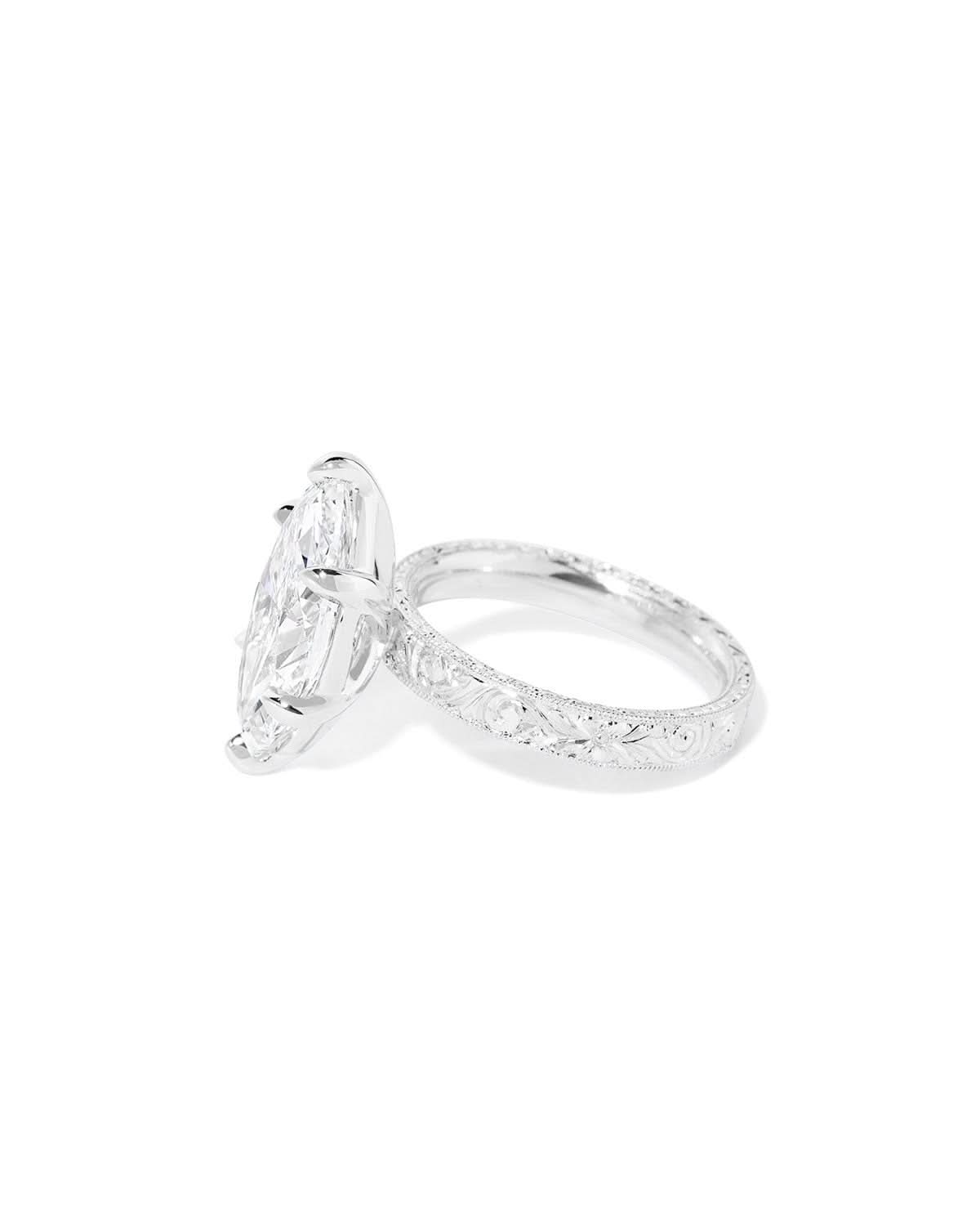 Kai Hand - Engraved Marquise - PBD Engagement Rings