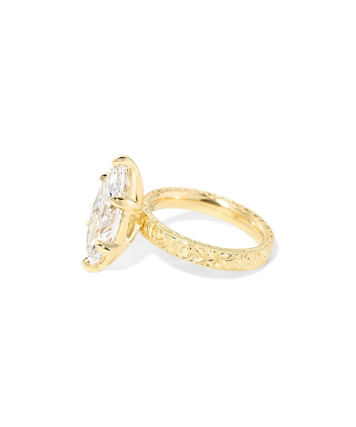 Kai Hand - Engraved Marquise - PBD Engagement Rings