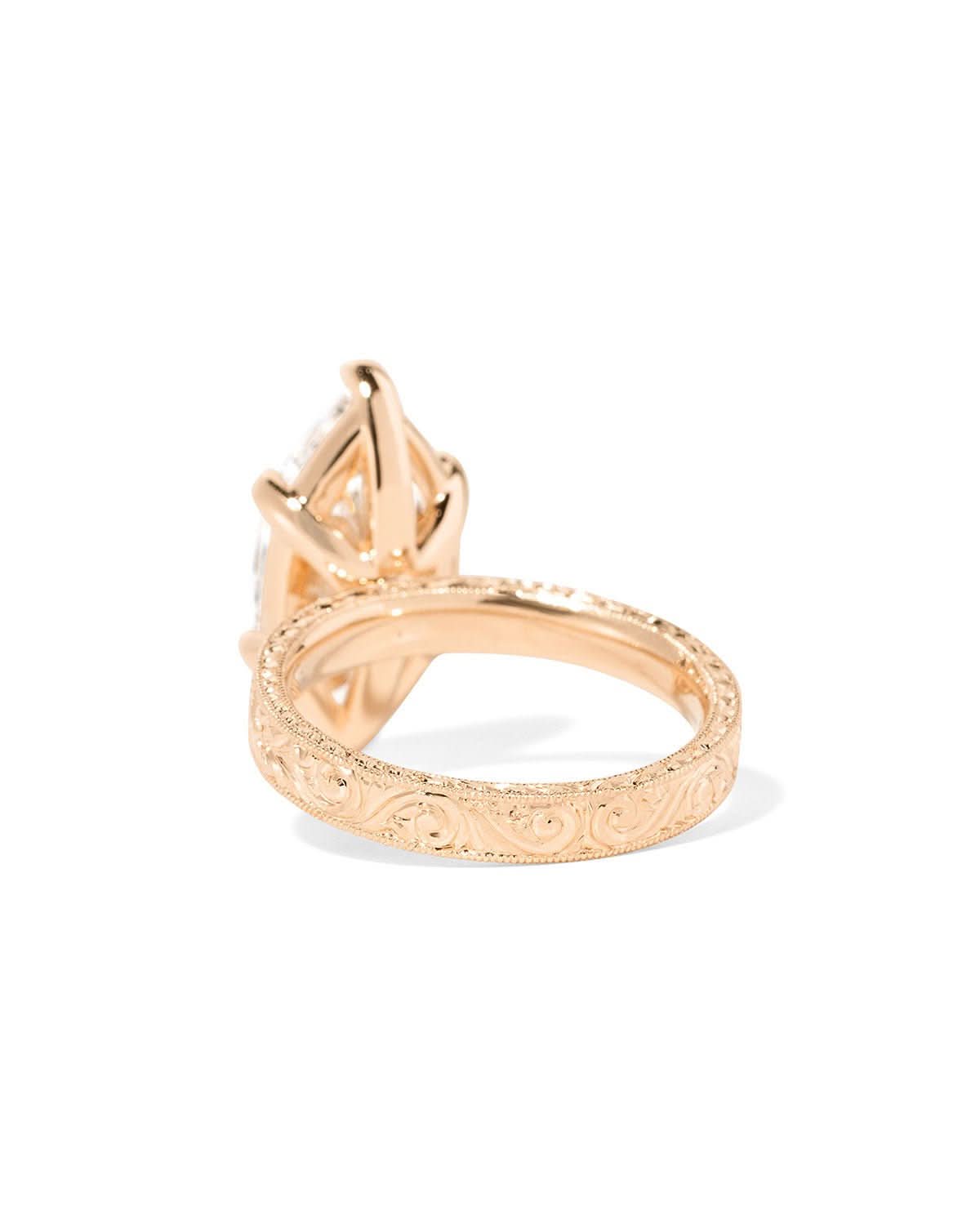 Kai Hand - Engraved Marquise - PBD Engagement Rings