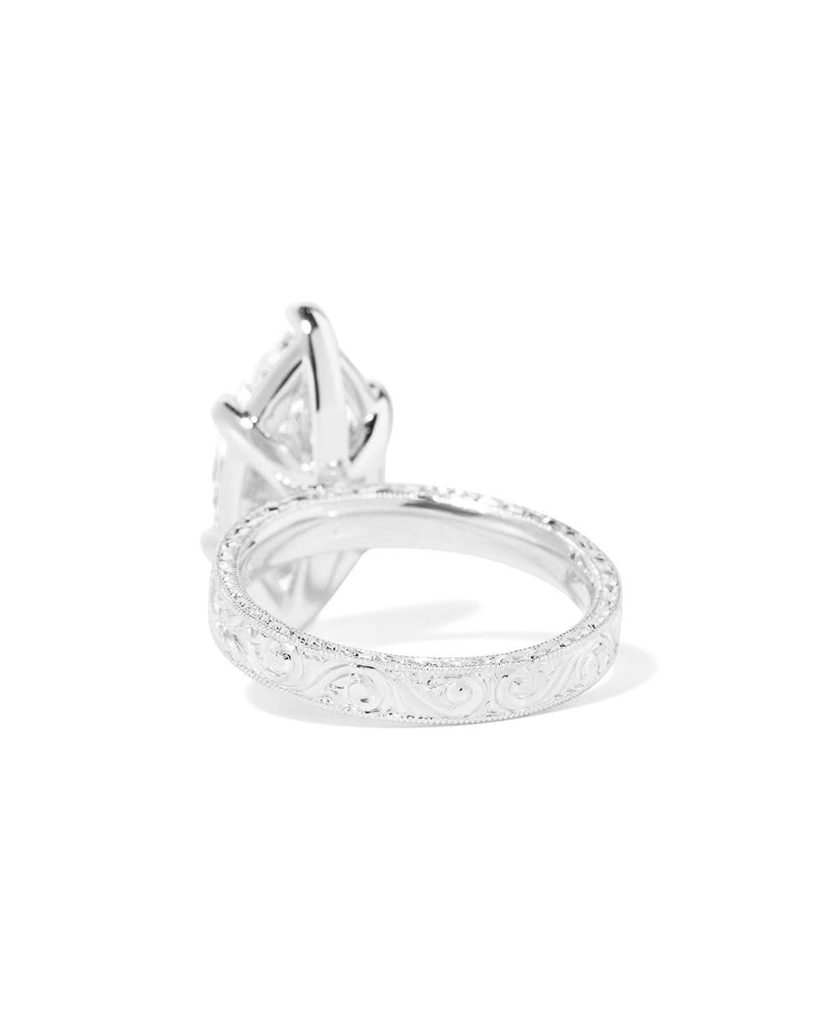 Kai Hand - Engraved Marquise - PBD Engagement Rings