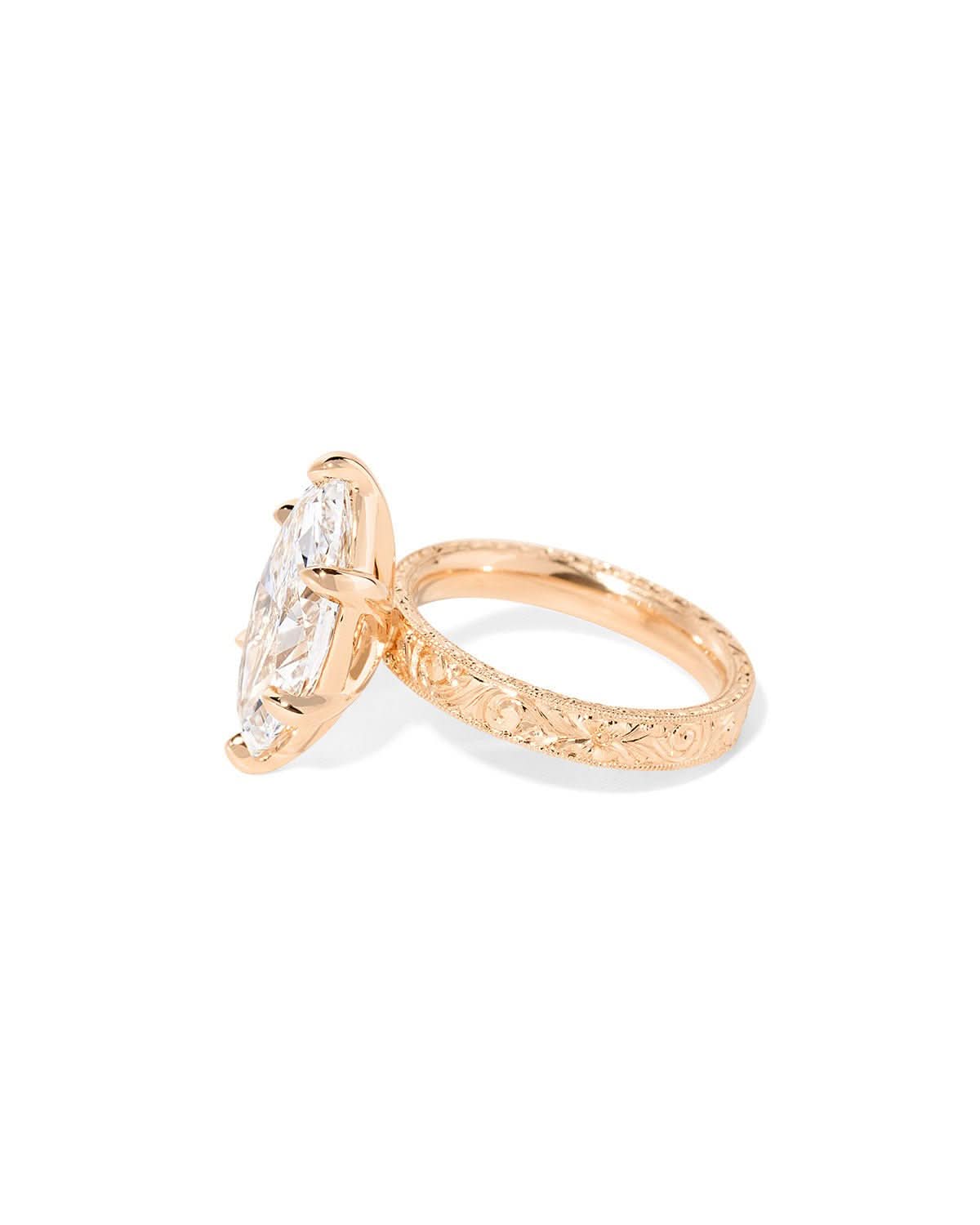 Kai Hand - Engraved Marquise - PBD Engagement Rings