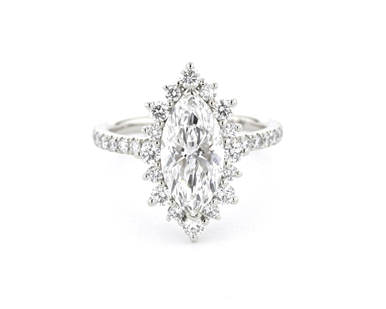Kaia Marquise Pavé Engagement Rings Princess Bride Diamonds 