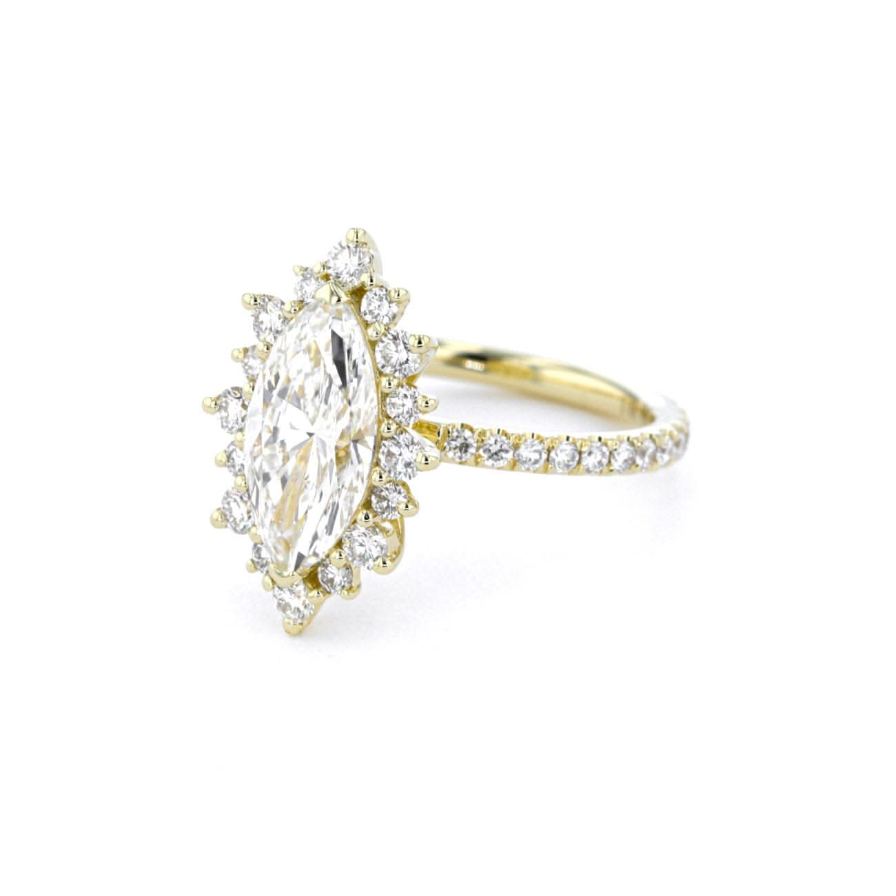 Kaia Marquise Pavé - PBD Engagement Rings