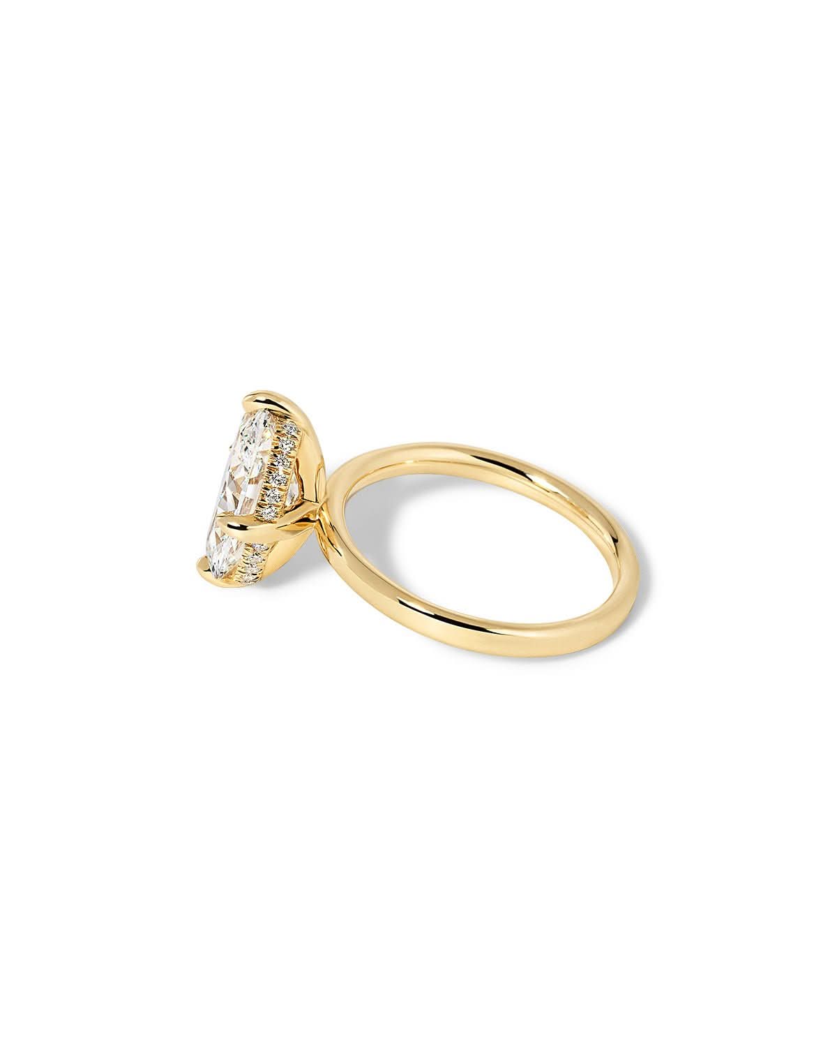 Kayla Compass Oval High Polish - PBD Engagement Rings