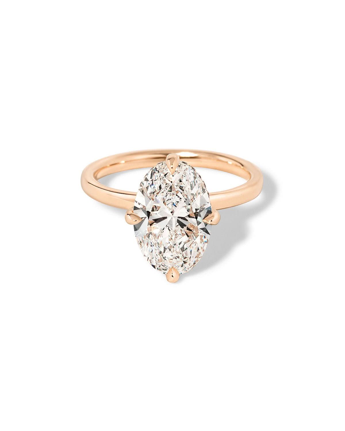 Kayla Compass Oval High Polish - PBD Engagement Rings
