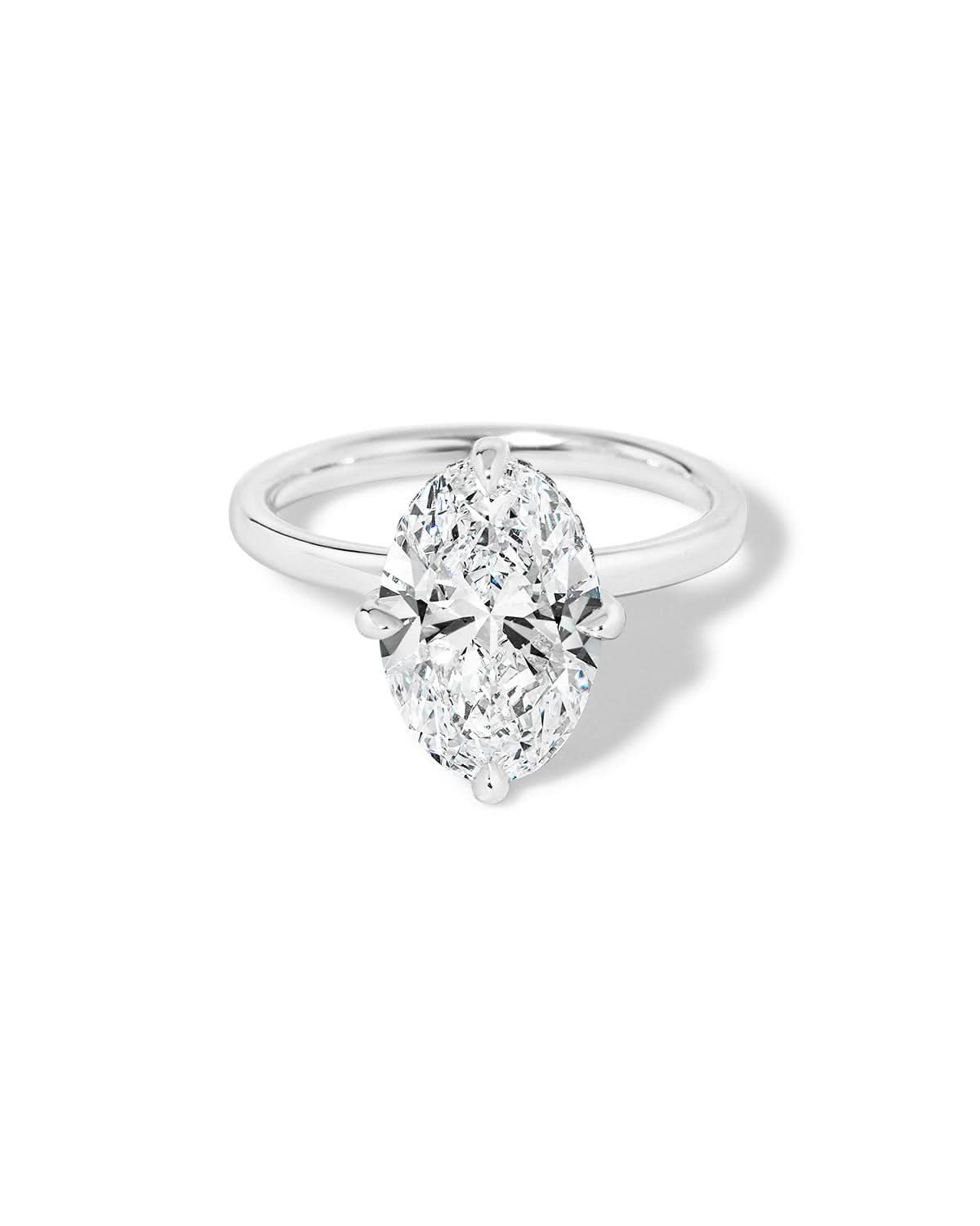 Kayla Compass Oval High Polish - PBD Engagement Rings