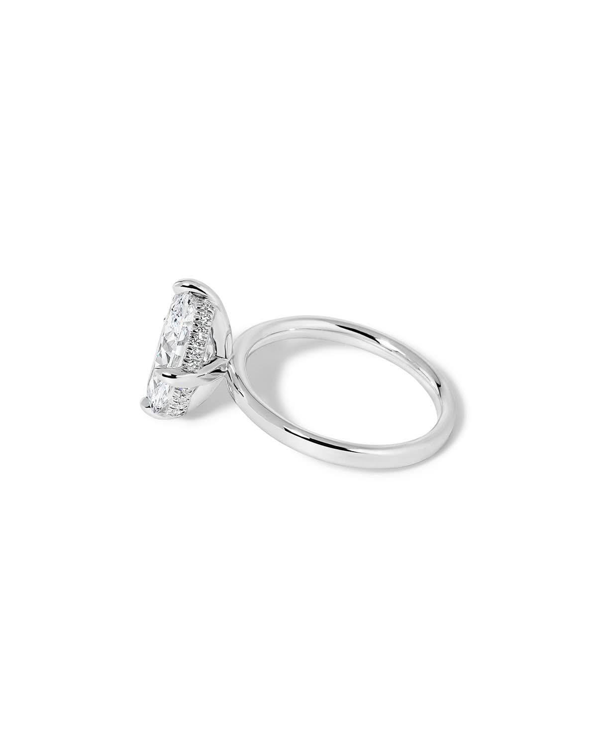 Kayla Compass Oval High Polish - PBD Engagement Rings