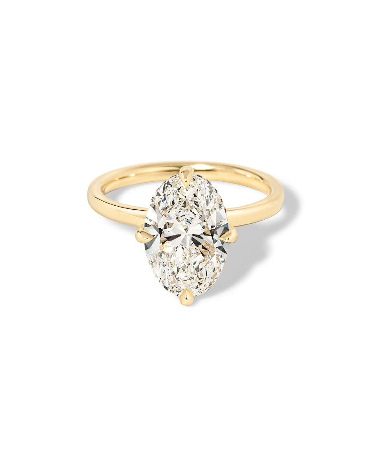 Kayla Compass Oval High Polish - PBD Engagement Rings