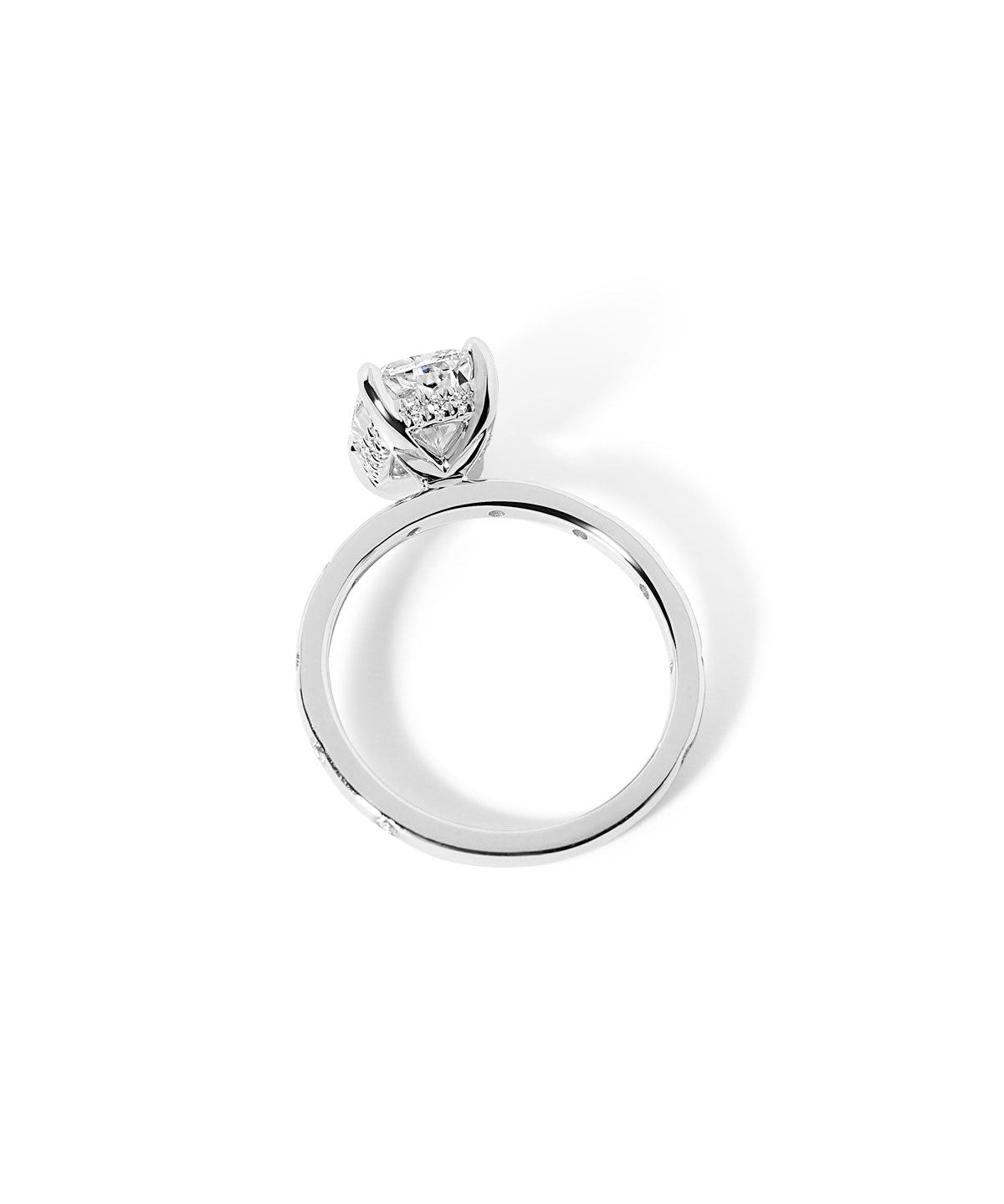 Kayla Inlay Cushion - PBD Engagement Rings