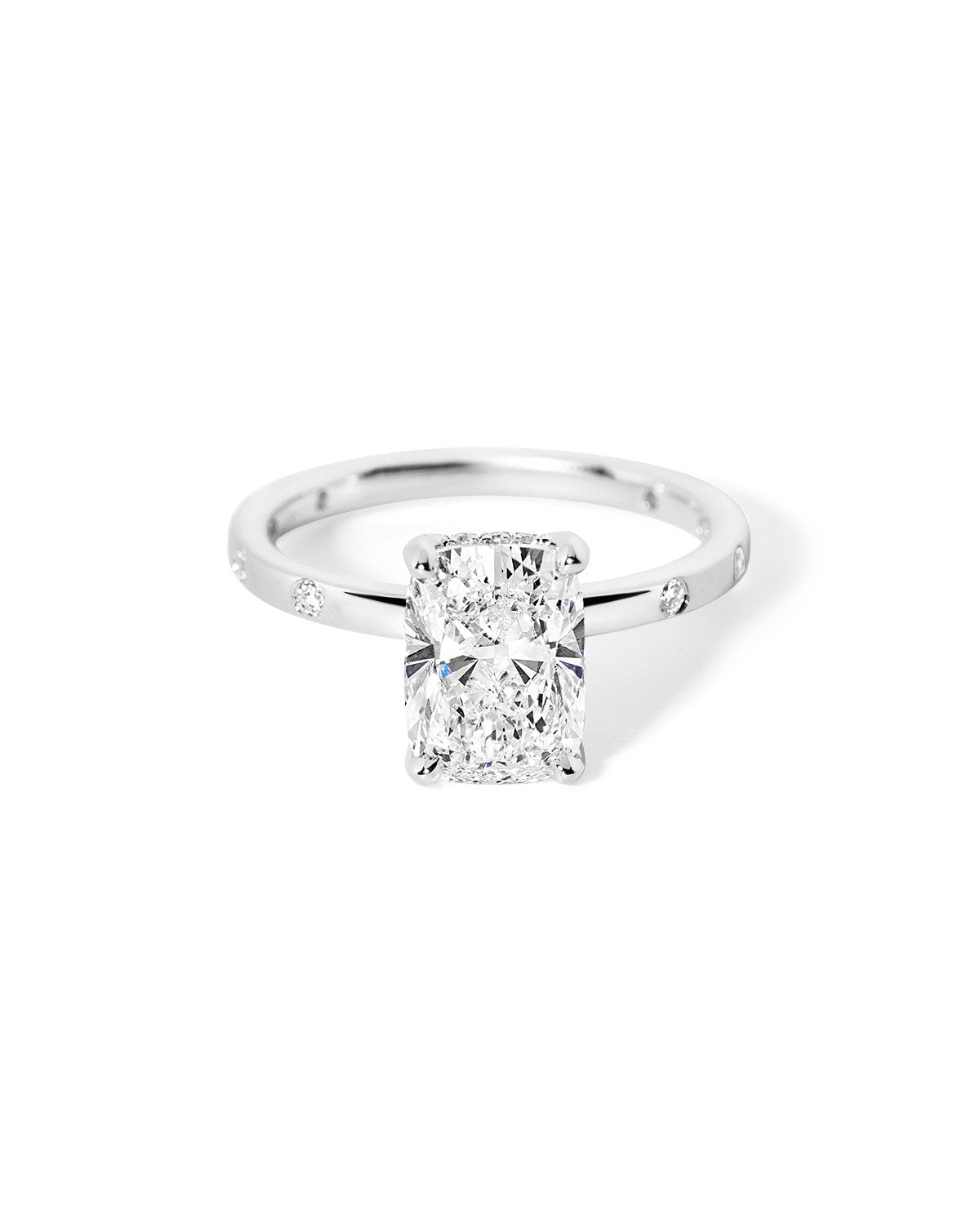 Kayla Inlay Cushion - PBD Engagement Rings