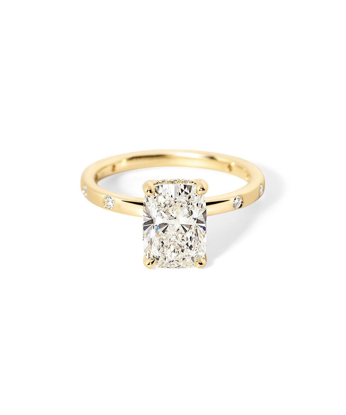 Kayla Inlay Cushion - PBD Engagement Rings