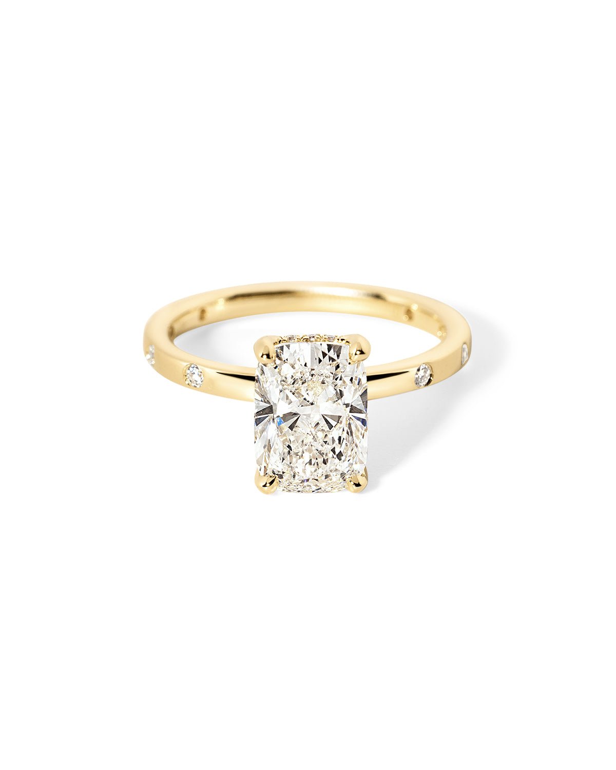 Kayla Inlay Cushion - PBD Engagement Rings