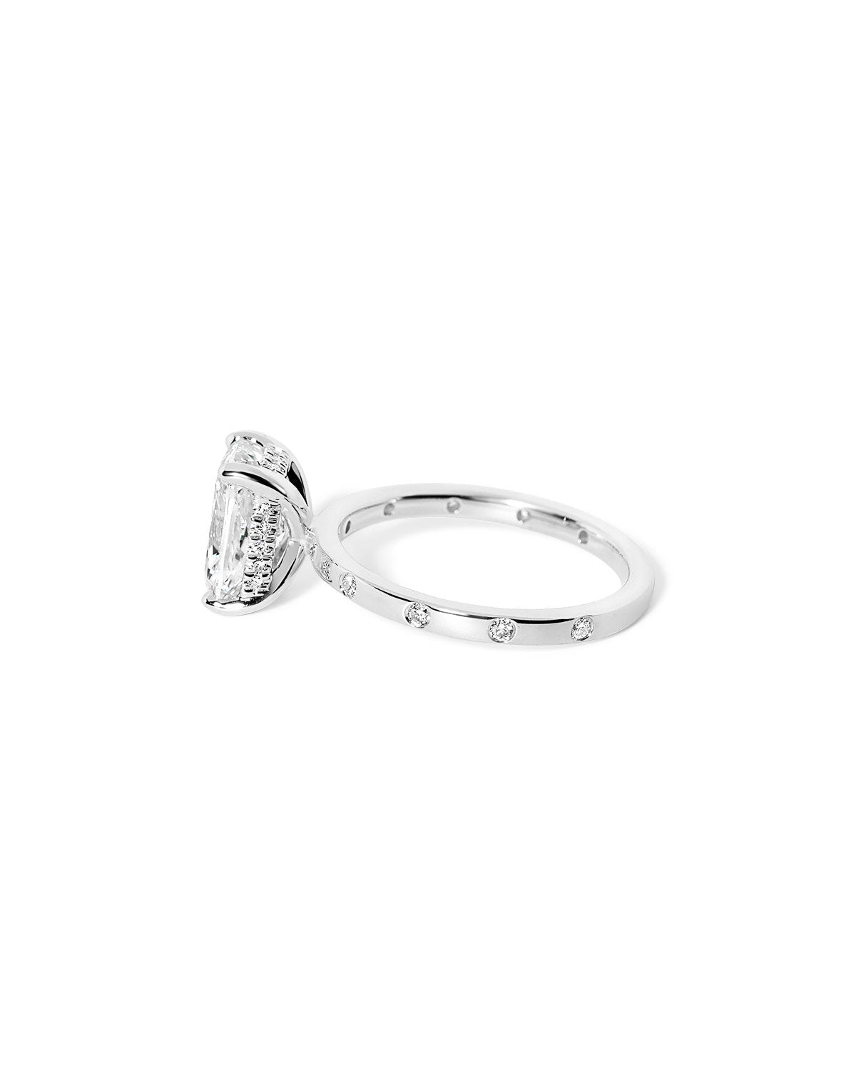 Kayla Inlay Cushion - PBD Engagement Rings