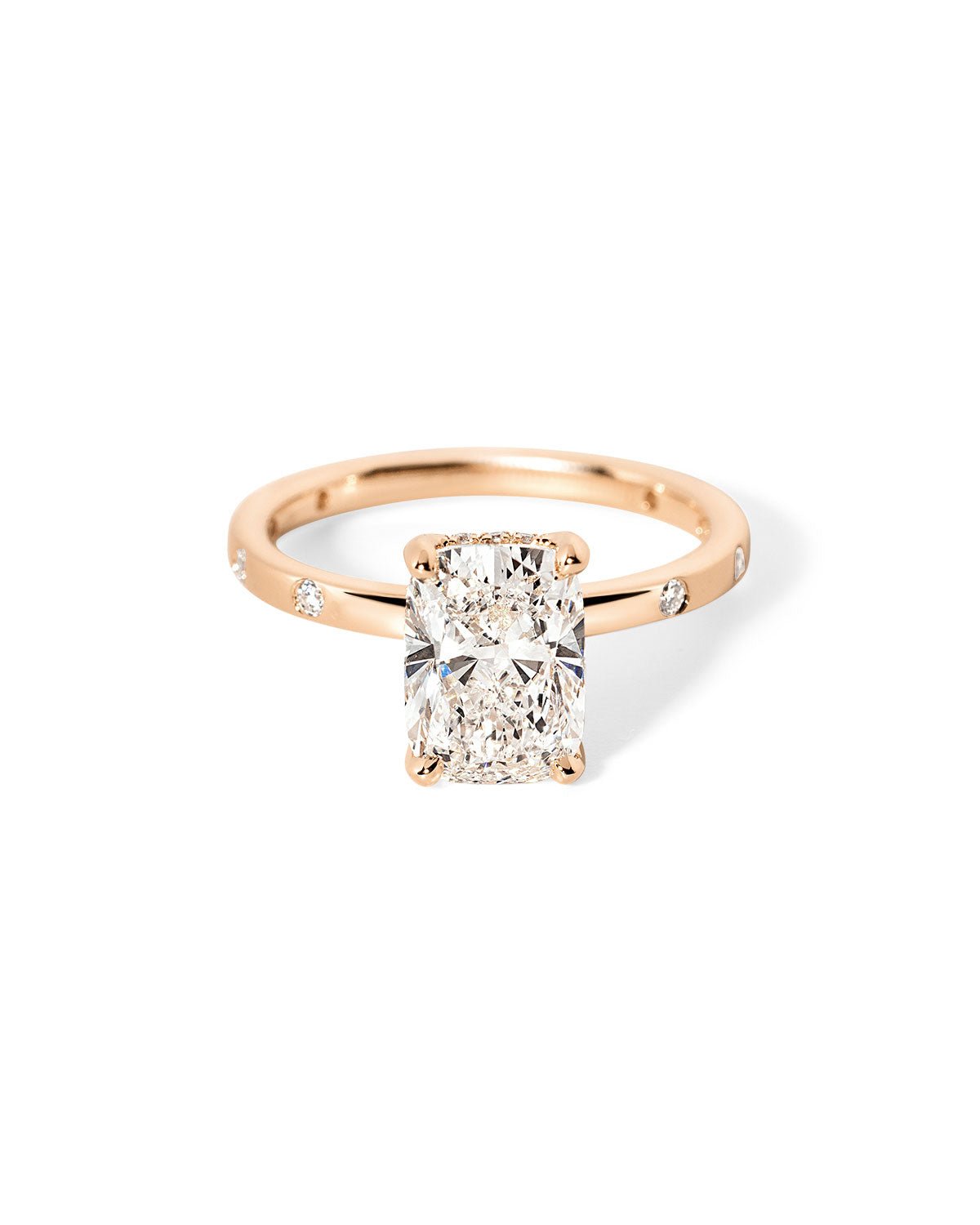 Kayla Inlay Cushion - PBD Engagement Rings