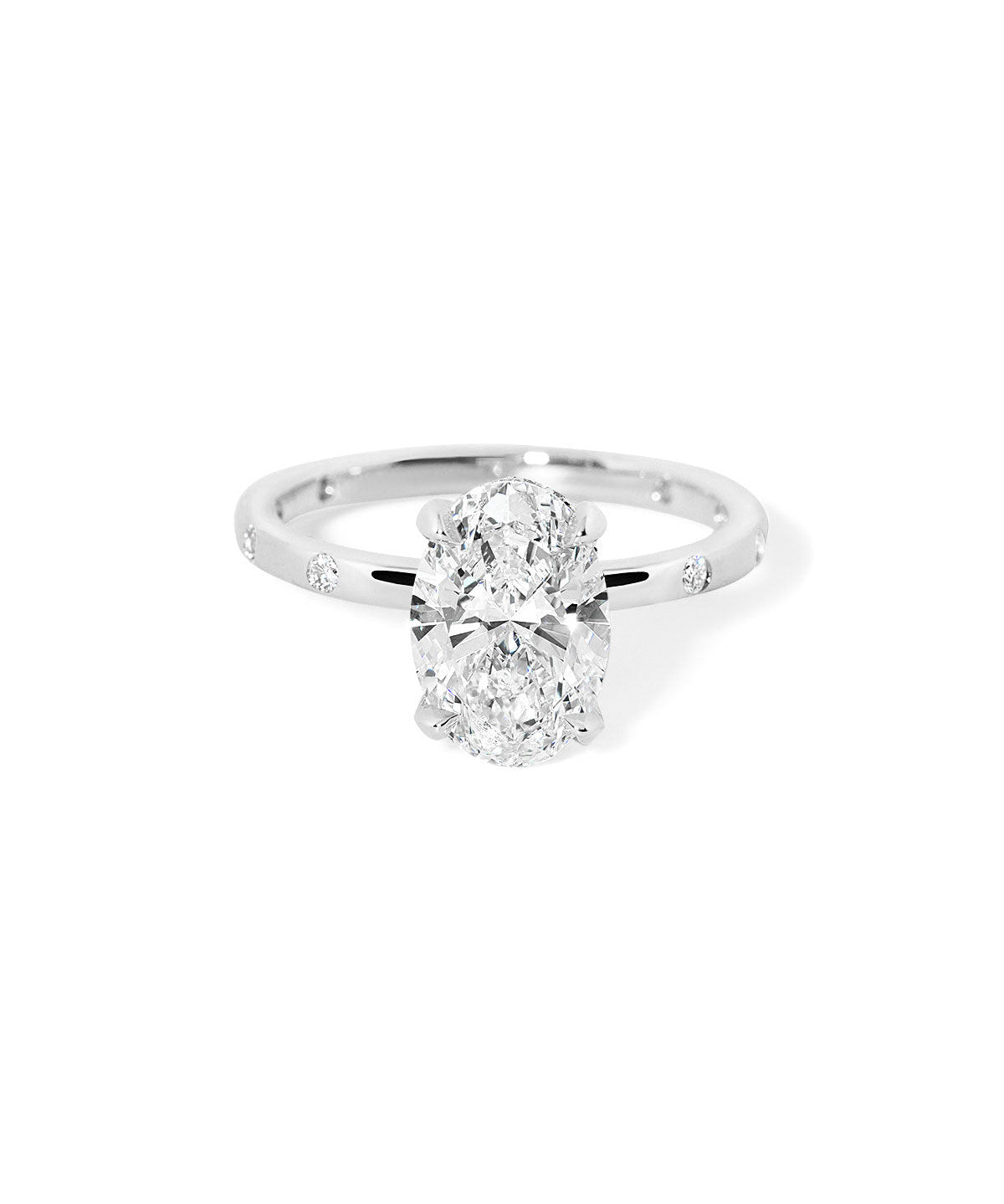 Kayla Inlay Oval - PBD Engagement Rings