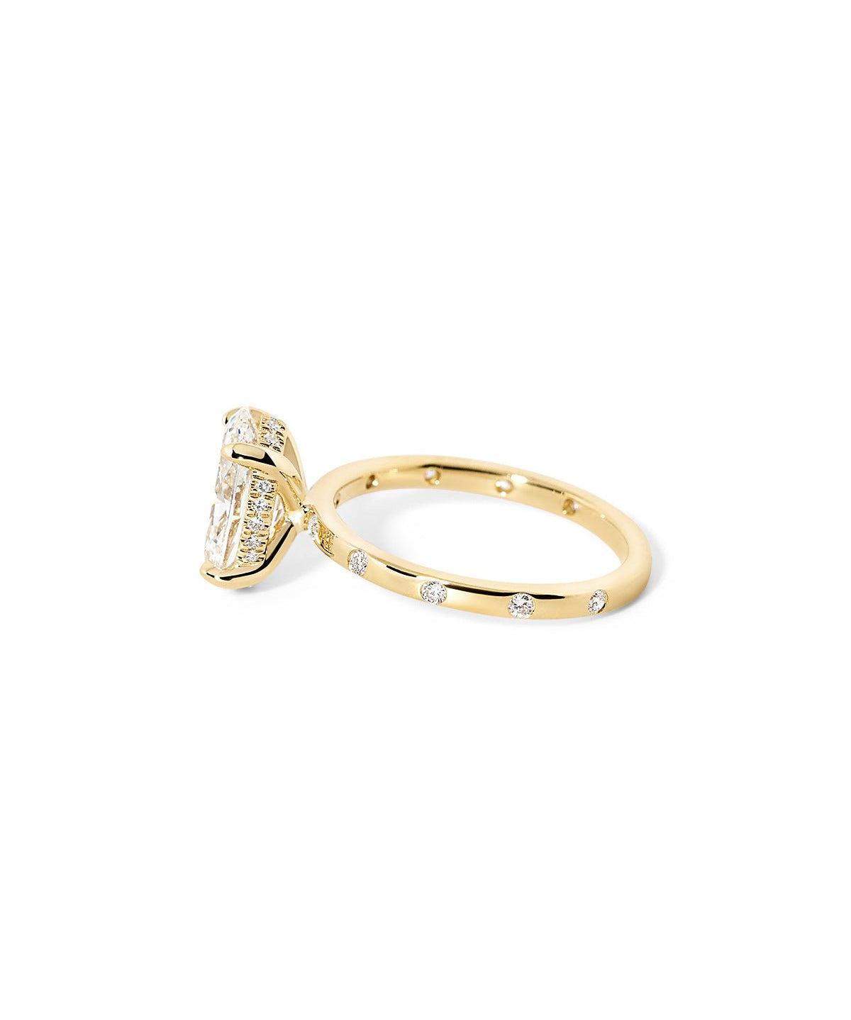 Kayla Inlay Oval - PBD Engagement Rings