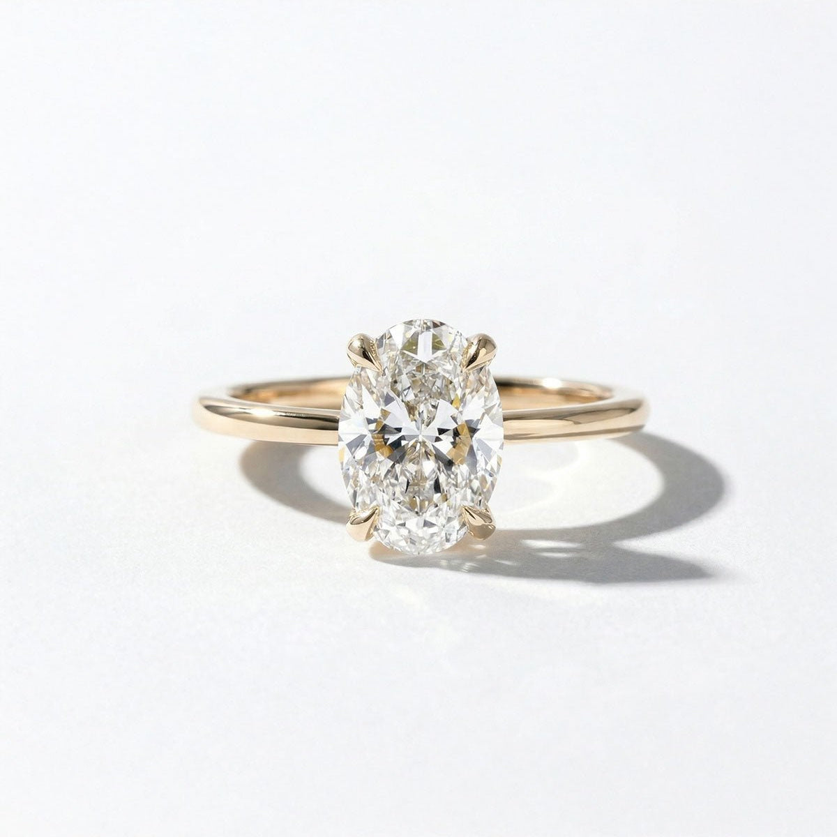 Kayla Oval High Polish - PBD Engagement Rings