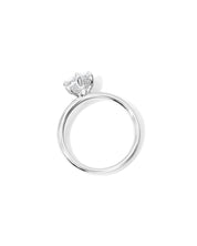 Kayla Pear High Polish Compass Prongs - PBD Engagement Rings