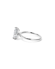 Kayla Pear High Polish Compass Prongs - PBD Engagement Rings