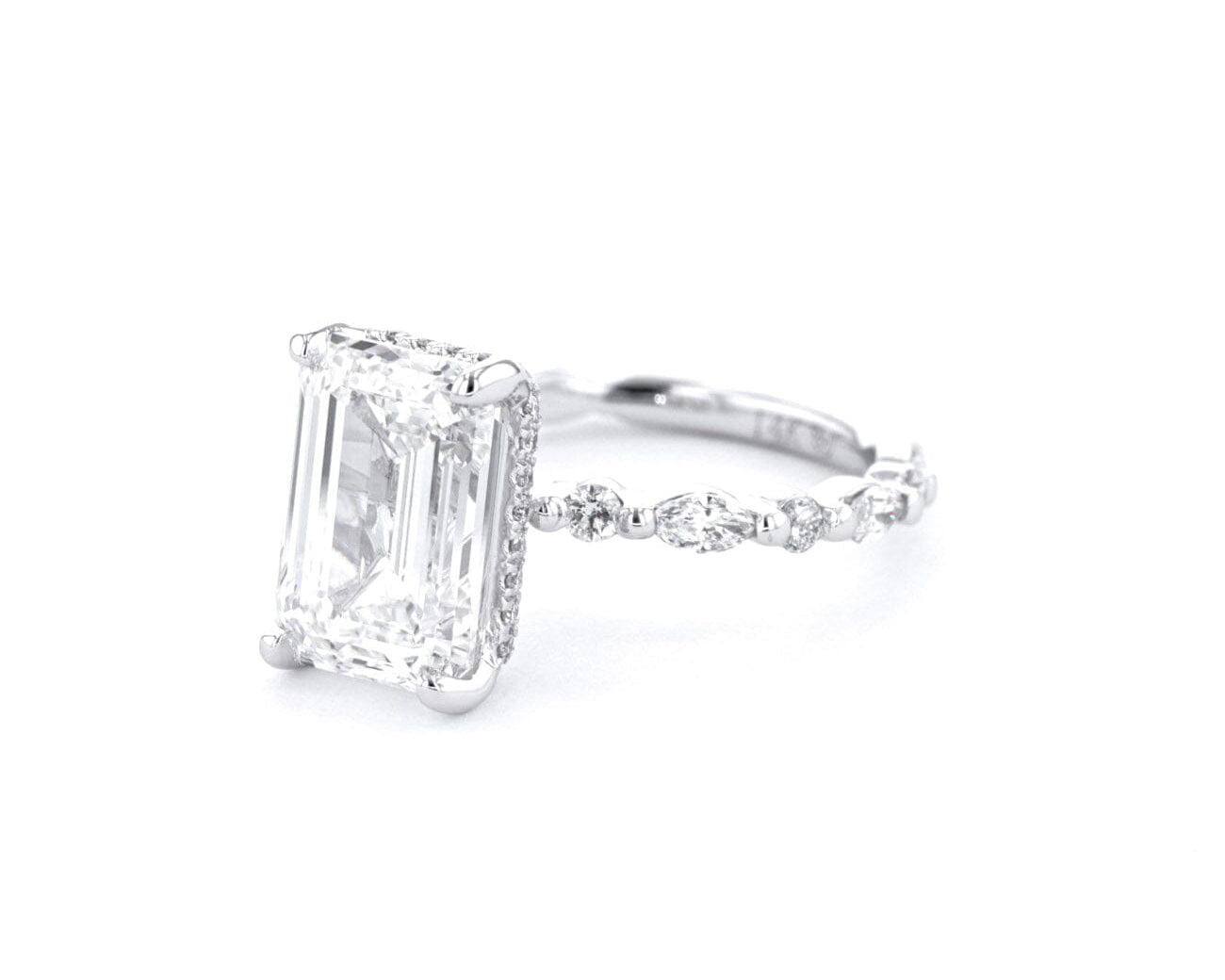 Kelsey Emerald Engagement Rings Princess Bride Diamonds 