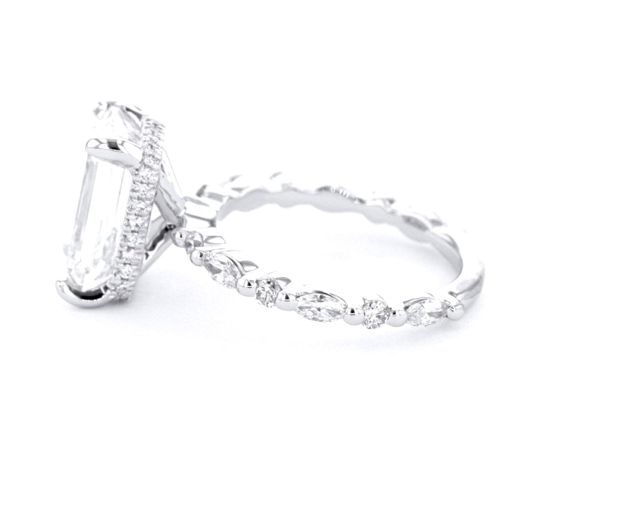 Kelsey Emerald Engagement Rings Princess Bride Diamonds 