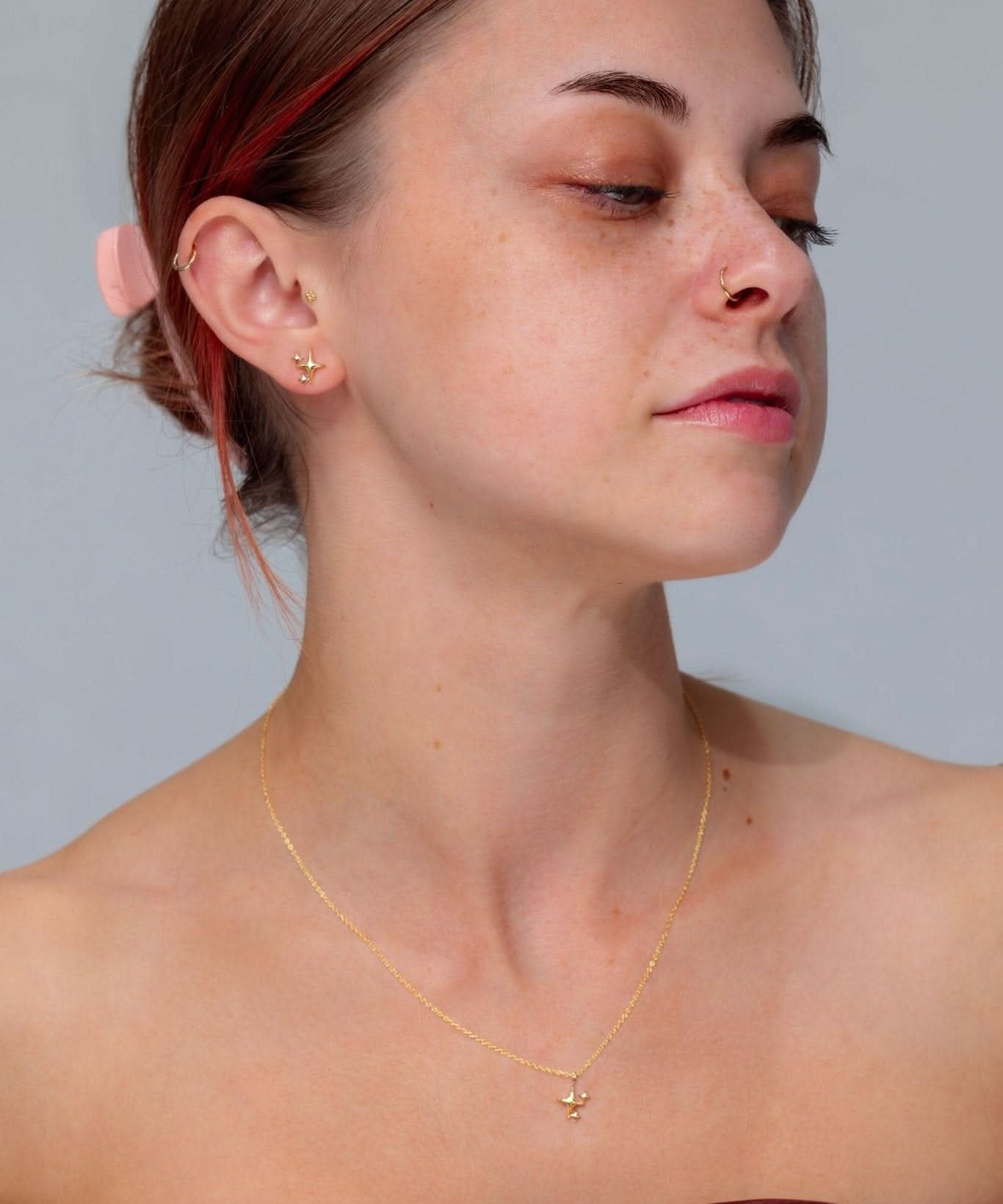 Kira Earrings in 14k Yellow Gold - PBD Earrings
