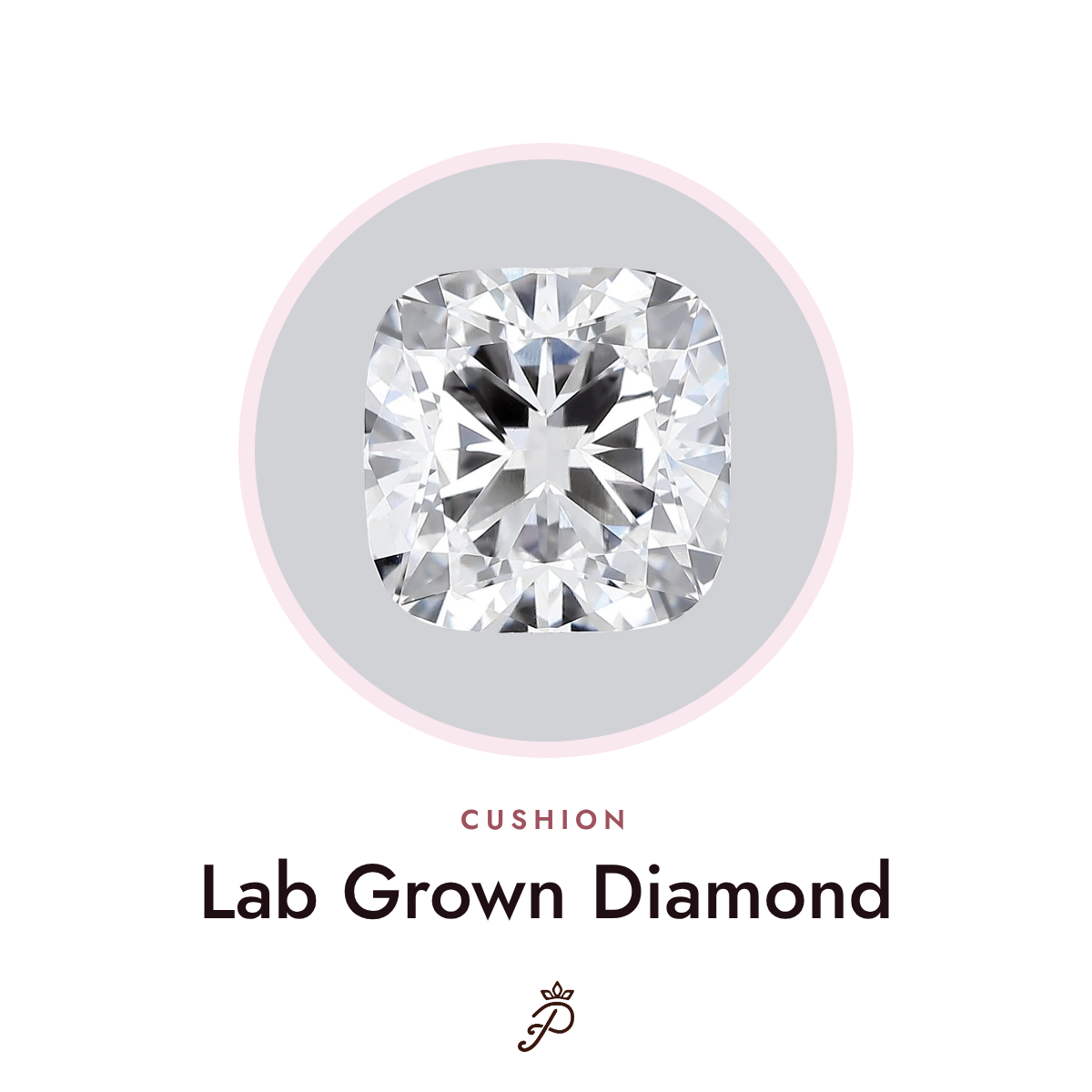 Square Cushion lab grown diamond