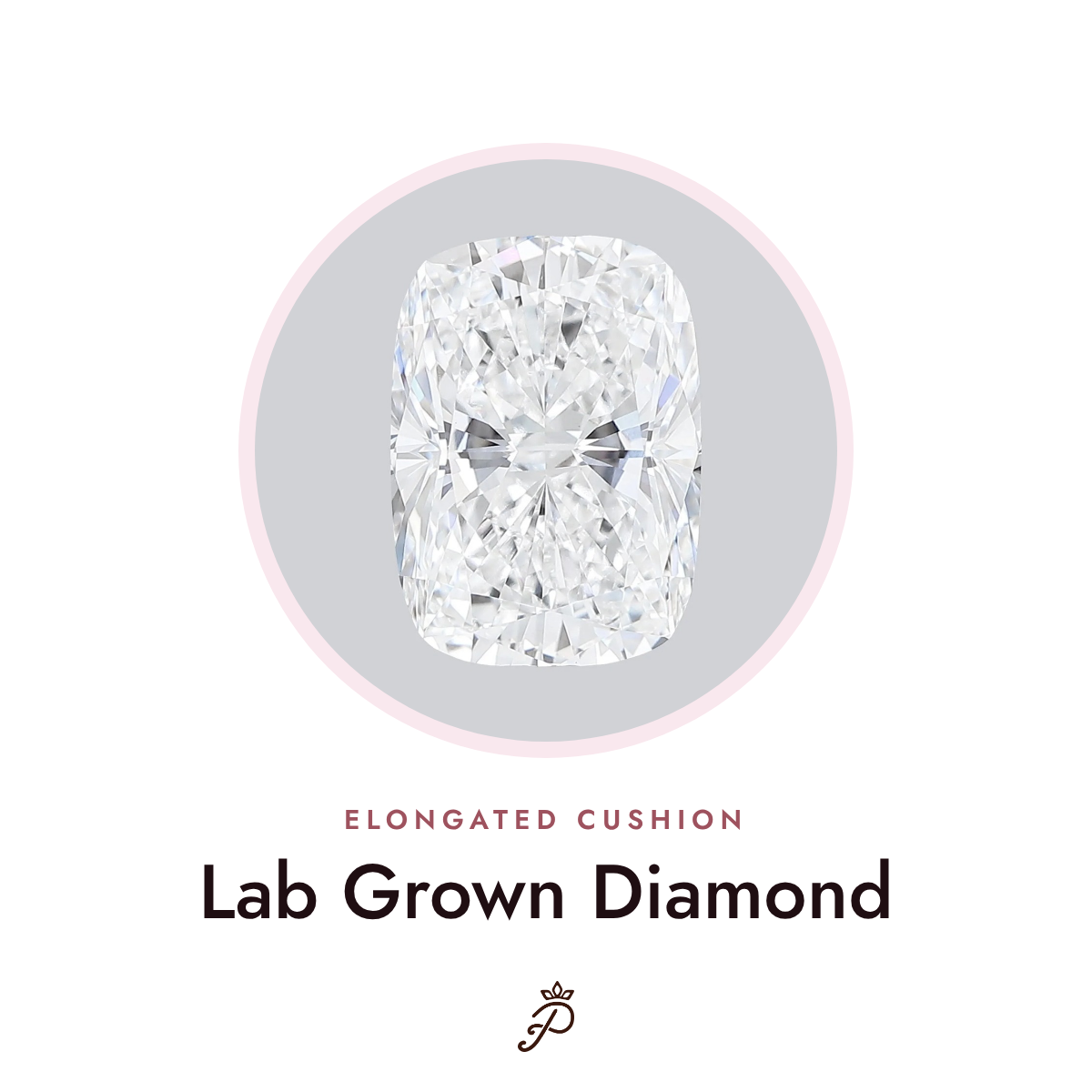 Elongated Cushion lab grown diamond