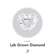 Heart lab grown diamond