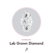 Marquise lab grown diamond