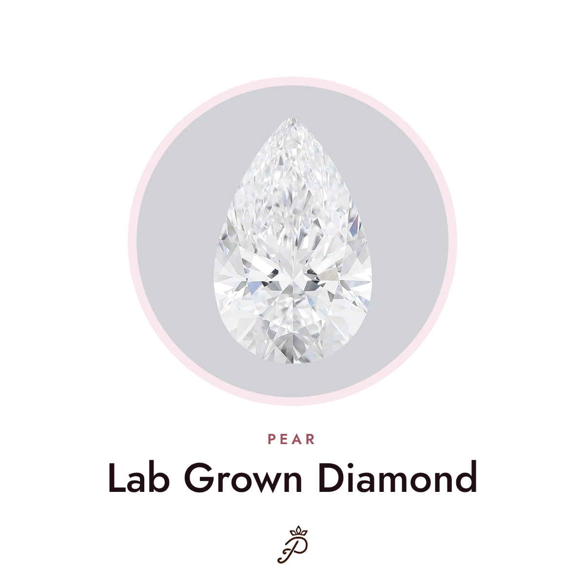Pear lab grown diamond