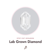 Step Cut Hexagon lab grown diamond