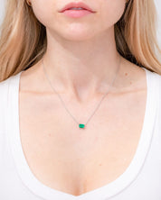 Lab Emerald Necklace 14k White Gold Necklaces Princess Bride Diamonds 