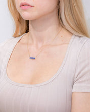 Lapis Inlay Bar Pavé Diamond Halo Necklace Necklaces Princess Bride Diamonds 