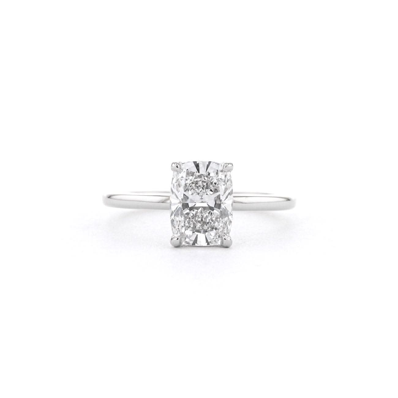 Leah Elongated Cushion High Polish - PBD Engagement Rings